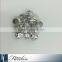 New Fashion rhinestone flower shape pearl brooch
