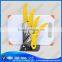 Handmade plastic banana shape handle ceramic kitchen knife