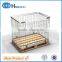 Warehouse wire mesh metal foldable cage pallets