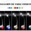 3-grade brightness touch dimmer cheap pool table lights with RGB 256C living color light LED table lamp