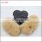 ladies wholesale knit leather mittens with rabbit fur