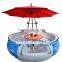 Plastic round bbq boat original factory
