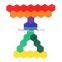 Children Educational Toys Preschool Game Colorful Rainbow Wooden IQ Block Puzzle for Kids