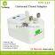 World Universal Travel Adapter Charger Plug White AU/US/UK/EU Hot