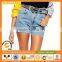 2016 Sexy High Waist Vintage Denim Shorts With Eagle Patches For Women