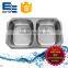 Made in Vietnam dual equal bowl stainless steel kitchen sink