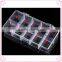 High quality plastic display box,transparent plastic box,nail storage box wholesale