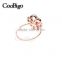 Fashion Jewelry Zinc Alloy Charming Flower Ring Ladies Wedding Party Show Gift Dresses Apparel Promotion Accessories