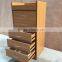 Antique Chests of Drawers Wooden Grain Color Drawer Storage Cabinet With 5Layers