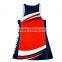 Sublimation 100% polyester cheap netball jersey