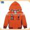 A3086 orange 18M/6Y fashion french terry hoodie zipper Popeye theme boys casual coat with printing