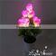 holiday artificial light led rose bonsai for indoor home decoration
