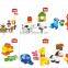 plastic construction farm funny blocks building toy