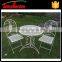 white bistro set, metal mesh chair outdoor, bistro dining set ,cast iron bistro set                        
                                                Quality Choice