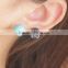 Charm and Various colour Environmental Steel Stud Earring with ball shape