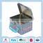 Customized rectangular metal lunch tin box with a plastic handle