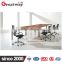 conference modern design, meeting desk metal wood meeting table with power