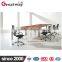 conference modern design, meeting desk metal wood meeting table with power