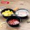Small disposable takeaway plastic sauce container