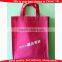 Reusable fashion non-woven bag/green wholesale non-woven fabric bag/cheap die cut handle bag