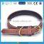 LF High quality high-end pu leather dog collar with metal buckle