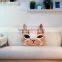 Creative Lovely Cartoon Animal 3D Printing Lifelike Meow Star People Big Face Cat Super Soft Short Plush Car Sofa Cushion Pillow