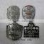 cutomized soft pewter /stannum/tin label for bottle/metal label for bottle/metal sitcker for bottle