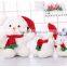 Plush Christmas Stuffed Teddy Bear Ornaments Toy With Hat And Scarf,Plush Christmas Snow Bear