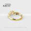 Special 1.0 Carat 10K Gold Yellow Classic Ring Hot Sale Round Sona Synthetic Simulated Diamond Engagement Wedding Ring Jewelry