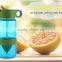 BPA Free Clear Infuser Lemon Plastic Fruit Drinking Water Bottle