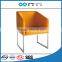 TB stainless steel armrest chairs for tv room