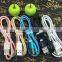Durable 1m nylon braided usb cable for android phones, micro usb v8 charger cable charging cord