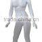 abstract big breast female mannequins with egg head