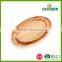 Eco-friendly oval shape bamboo candy tray bamboo nut tray