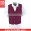 wholesale dust free 65% polyester/35% cotton twill fabric durable work vest with custom embroidery(LCTU0003)