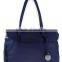 HELEN #637 linear and minimal shape soft women leather-look fabric tote bag shoulder handbag
