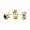 Gold Plating Metal End Cap For Leather Cord