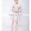 New Summer sexy women patchwork gray strapless dress prom cocktail party dress