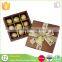 Factory price custom logo printed rectangle paper diy chocolate packaging box with ribbon