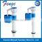 Silent cistern fill valve botton entry