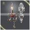 2016 Newest Design Single Head Chrome Color Hotel Wall Lamp, Candle Light