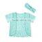 Children clothes latest baby girl tops short sleeve baby girl shirt for summer