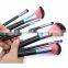 7pcs synthetic hair rainbow makeup brushes shiny cosmetic makeup brush set