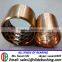 WF-WB802 FB092F FBB092 Wrapped bronze bushing flanged with oil holes HB125 HB150 hardness bearing
