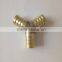 1/8''-3/4'' brass y type three-way hose barb adapter