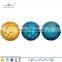 blue large colored decorative hollow glass balls