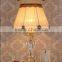 White ceramic carving stand K9 clear crystal table lamp with lampshade