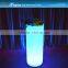 new plastic led planter with light/colorful flowerpot
