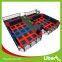 professional indoor trampoline park with climbing wall