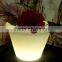 Hot sale waterproof garden Led Illuminate Glowing Flower Pot /outdoor led flower pot/Led Plastic Flower Vase